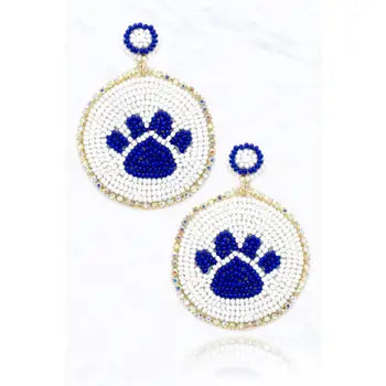 Beaded Circle with Paw Post