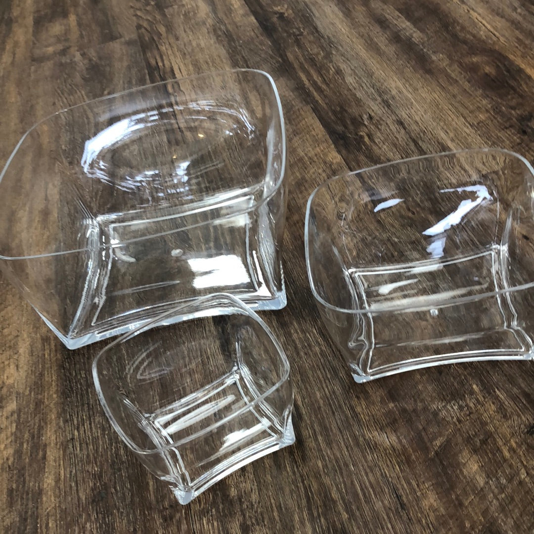 Acrylic Square Salad Bowl