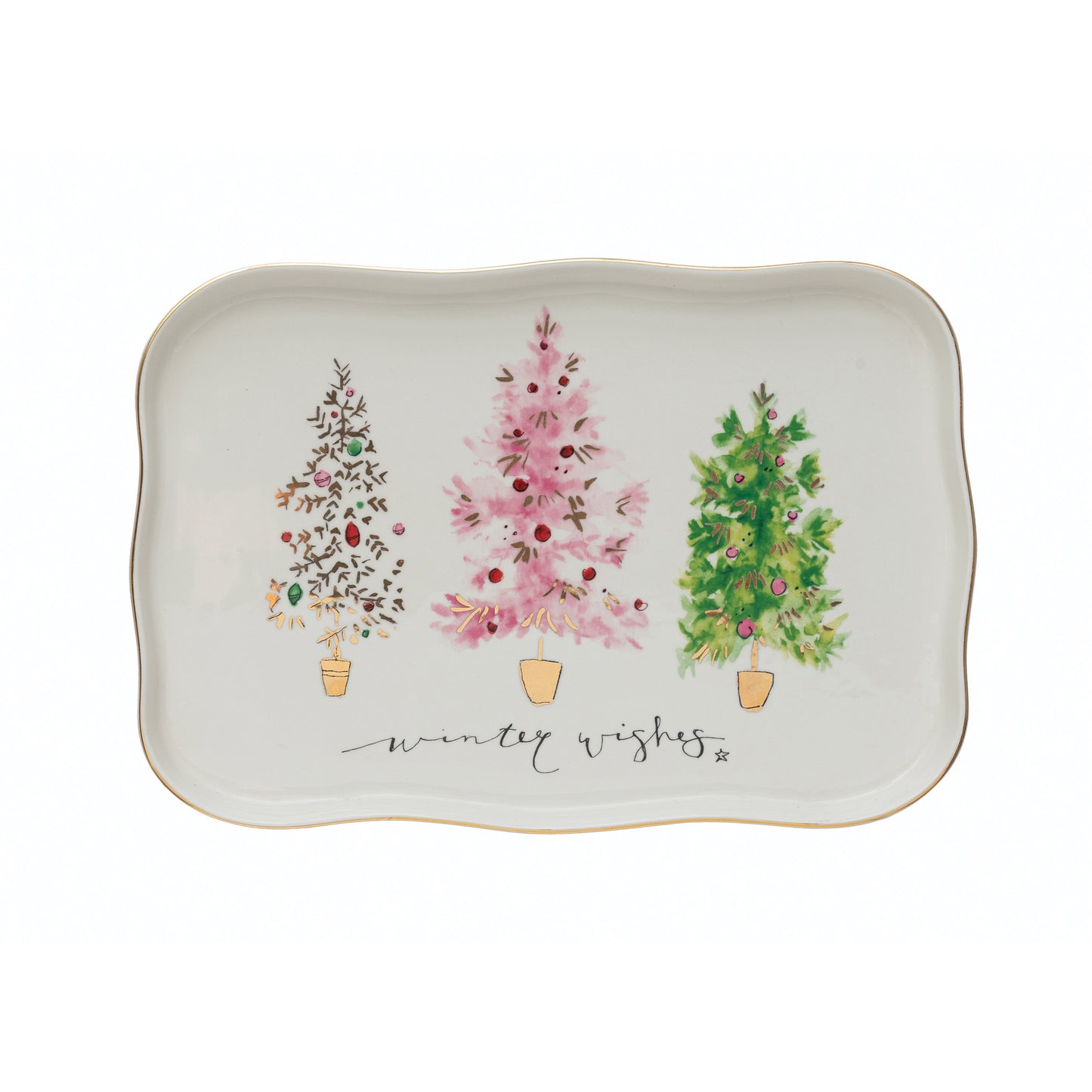 Winter Wishes Stoneware Platter