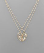 BFF Heart Necklace