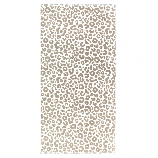 Natural leopard towel