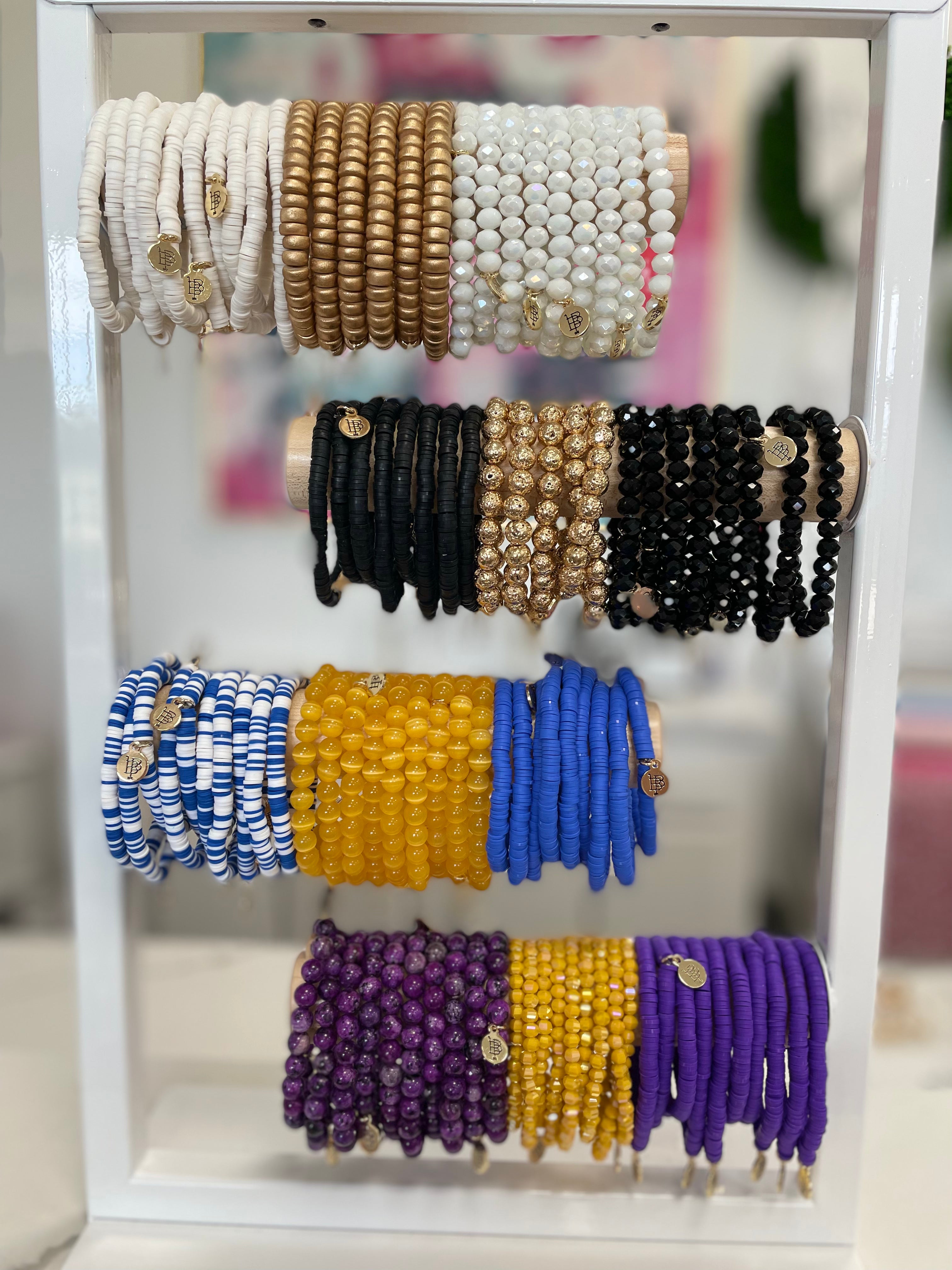 Stretchy stacker bracelets – Juniper and Co. Gifts