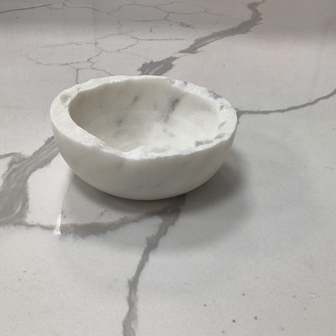 Marble Bowl with Raw Edge