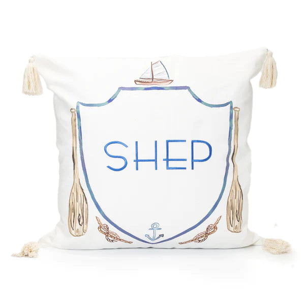 Nautical Pillow with Tassels