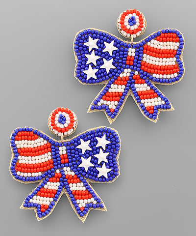 Patriotic earrings