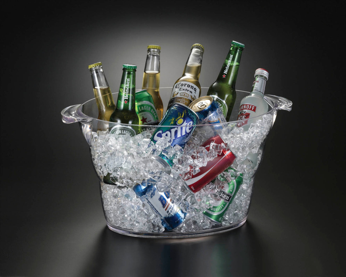 Acrylic 14qt Oval Beverage Tub