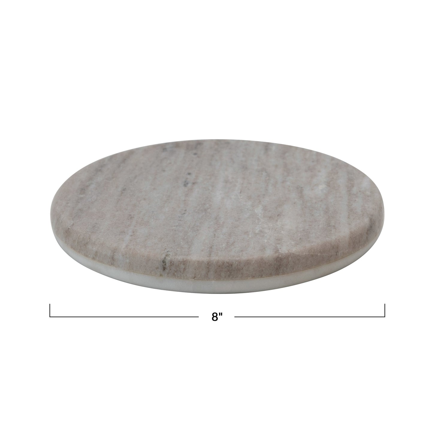 Beige & White Reversible Round Cheese Board