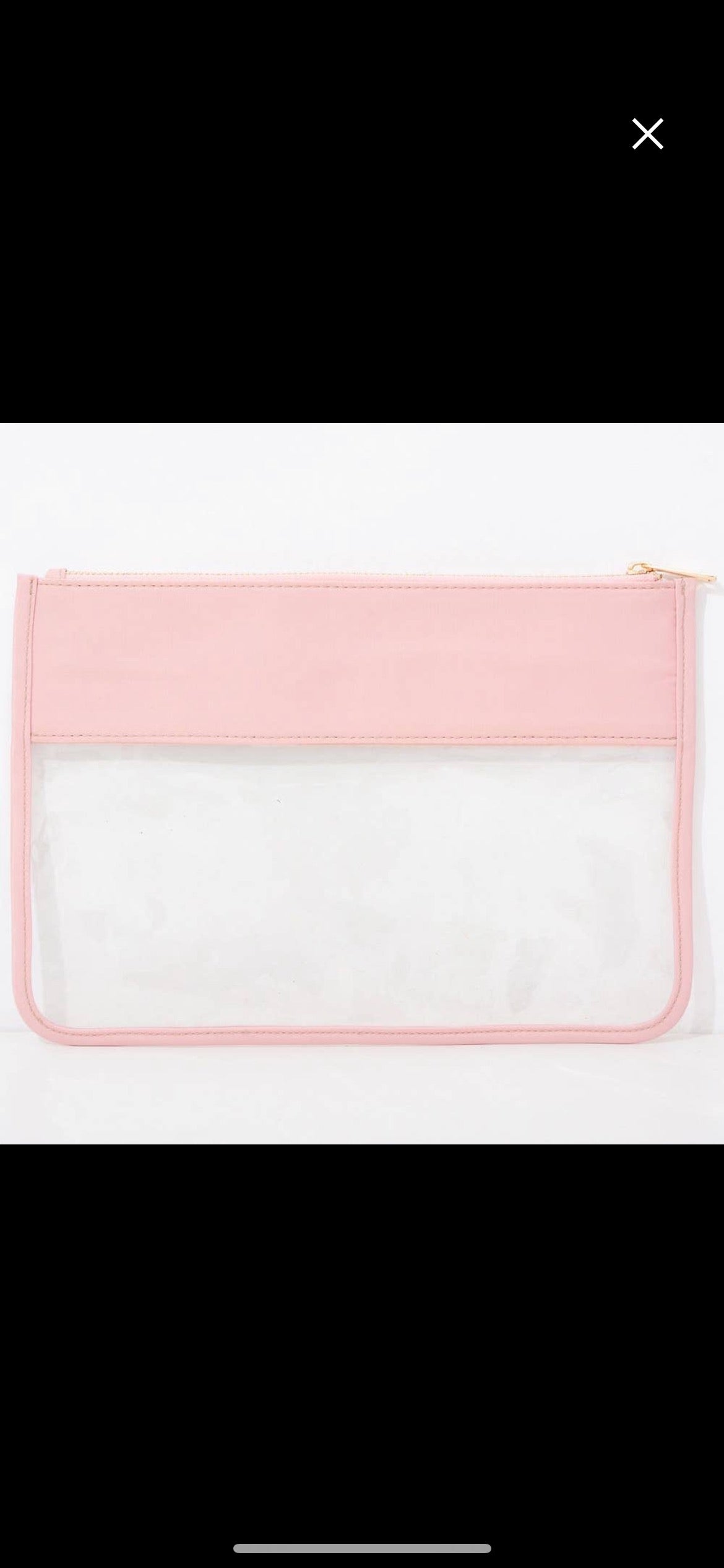 Varsity Letter Clear Pouch