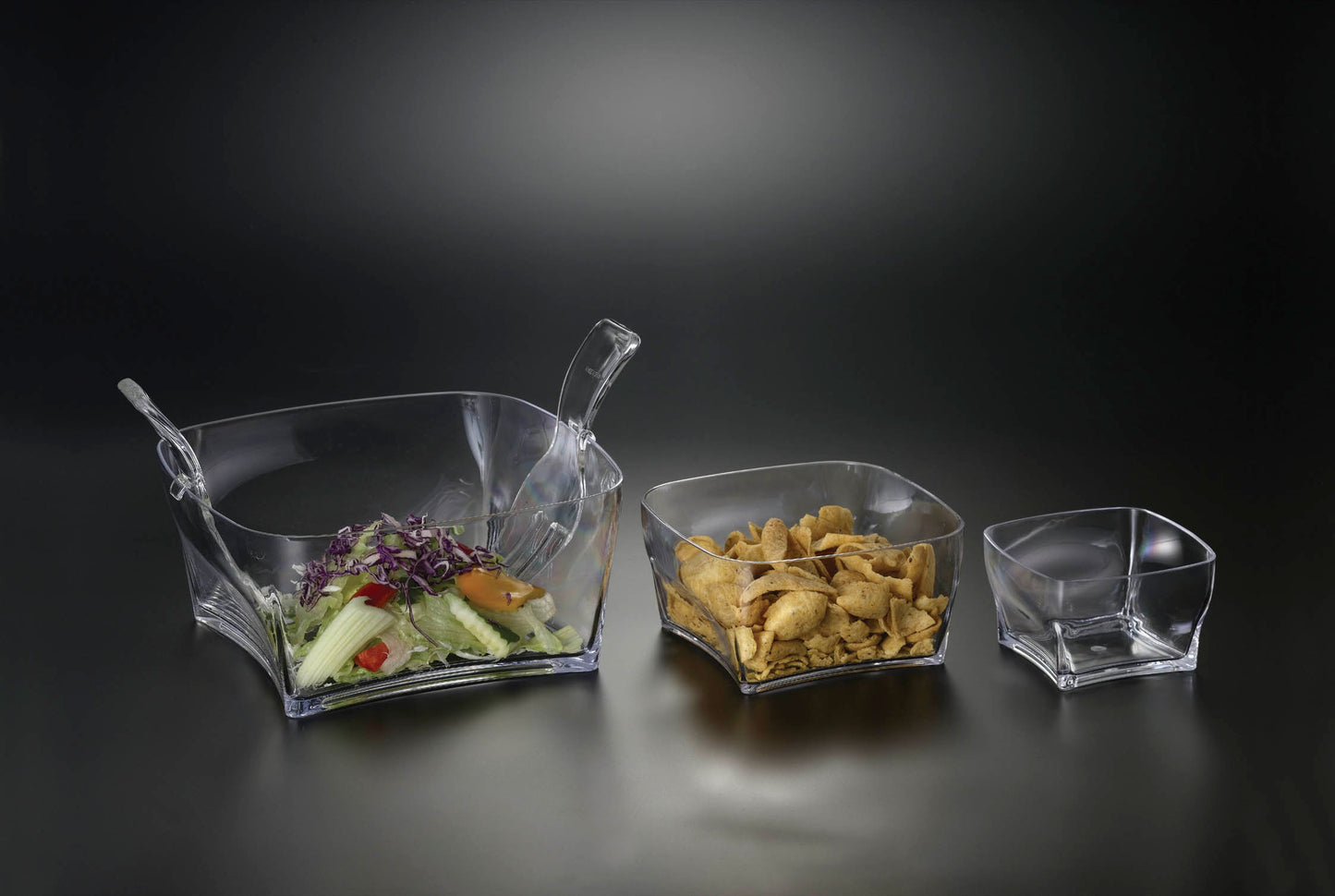 Acrylic Square Salad Bowl