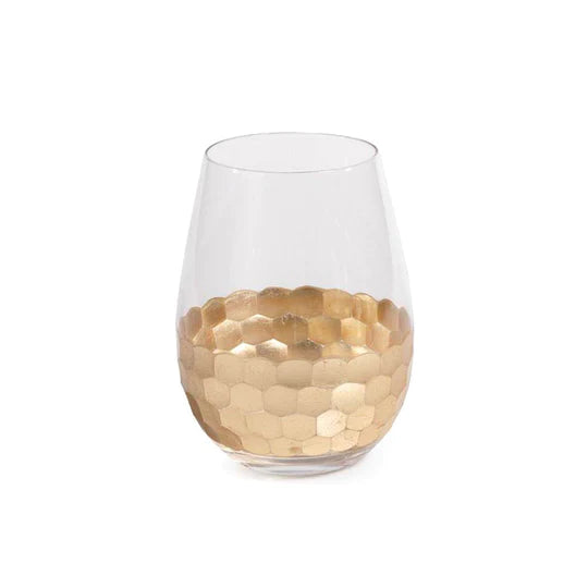 Fetz Cut Glass with Gold Leaf