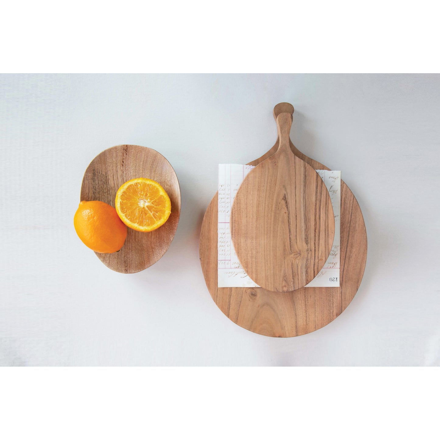 Acacia Wood Cheese/Cutting Board 10.25"L x 6"W